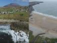 Природа повернула борг: Через 30 років на ірландському острові знову з'явився піщаний пляж (відео)
