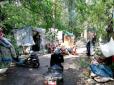 У мережі показали відео нападу ромів на екологів, які прийшли на місце вирубки в заповідному лісі