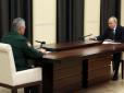 Шойгу оголосив про завершення мобілізації: Запевнив Путіна, що в Україні вже 82 тисячі чмобіків